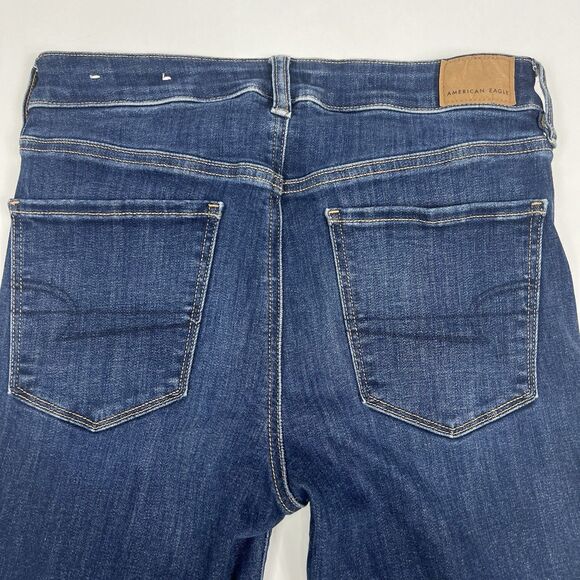 American Eagle Next Level Stretch Hi Rise Jegging Medium Wash Jeans Women’s 6 - Picture 5 of 10